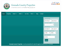 Tablet Screenshot of granadacountryproperties.com